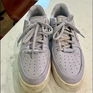 Nike Airforce 1 Lavender platform sneakers size 8